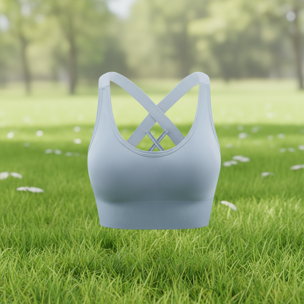 Cross Back Shockproof Sports Bra