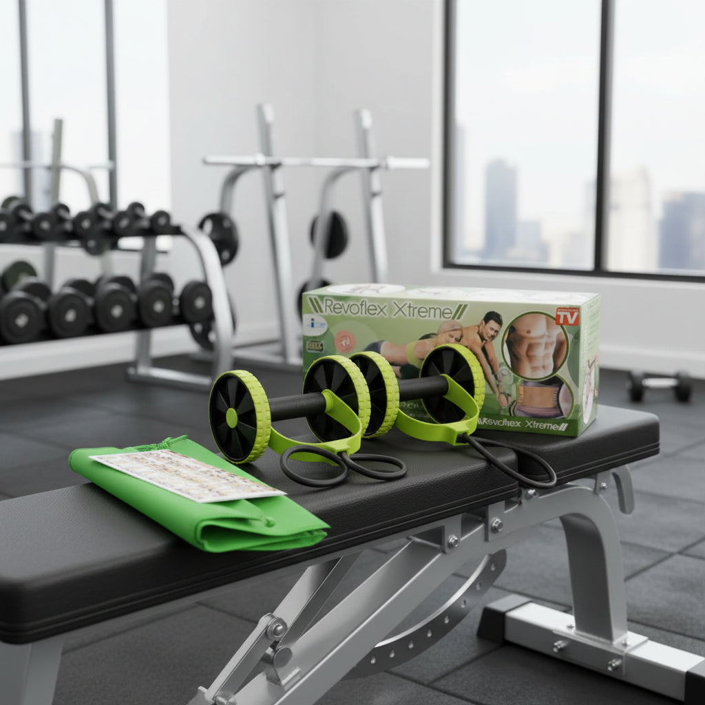 Ab Workout Trainer with Resistance Tube