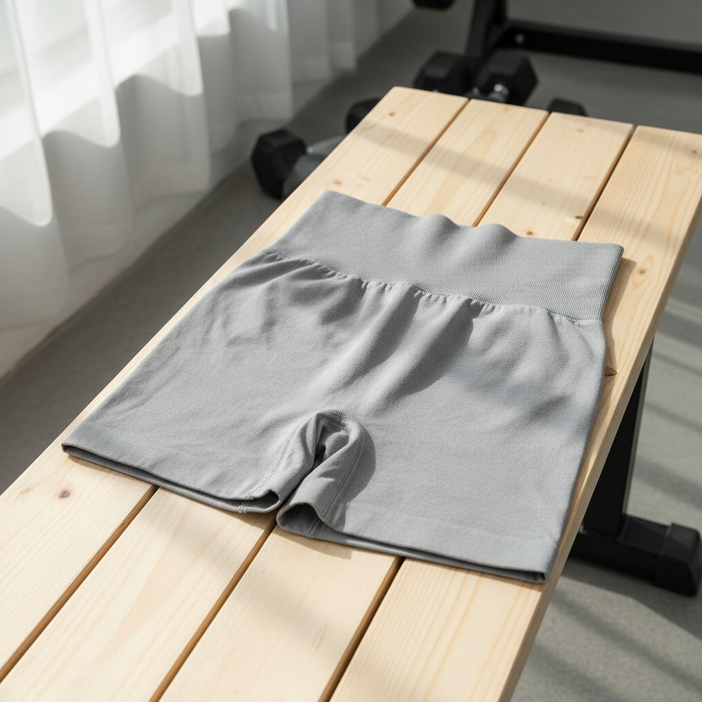 Women's High Waist Solid Yoga Shorts