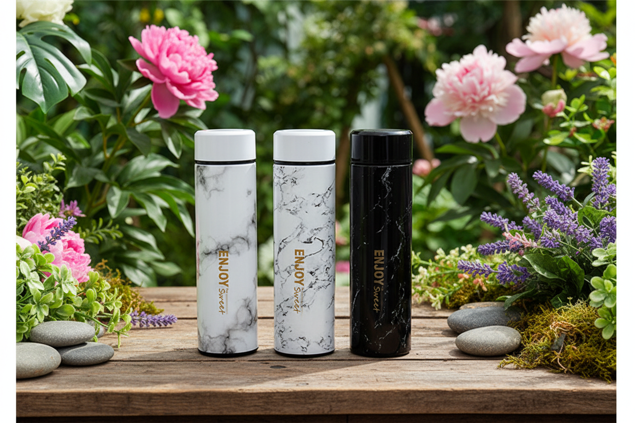 Marble Insulated Water Bottle – 500ml