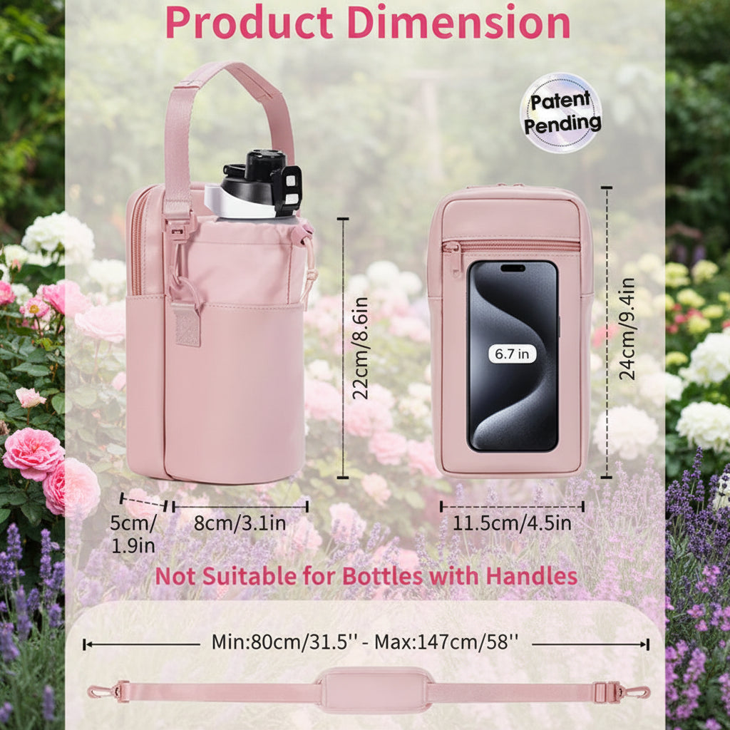 Insulated Water Bottle Carrier Bag